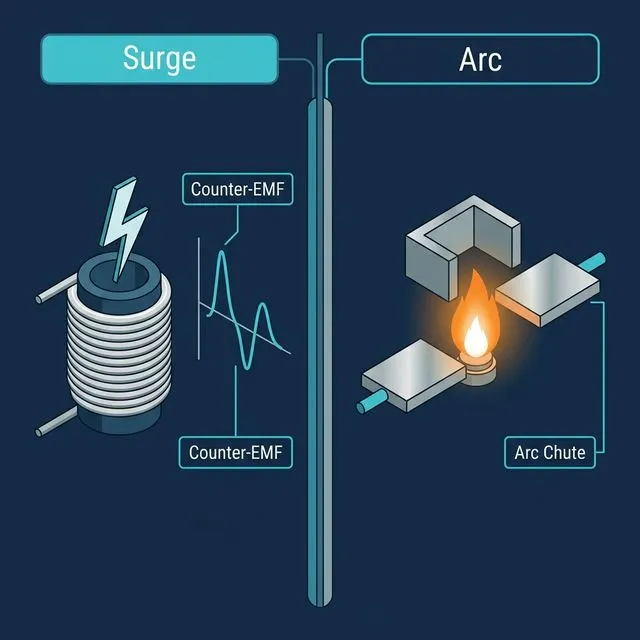 서지(Surge)와 아크(Arc)의 발생 원리 비교 — 보호 대상과 대책이 전혀 다르다
